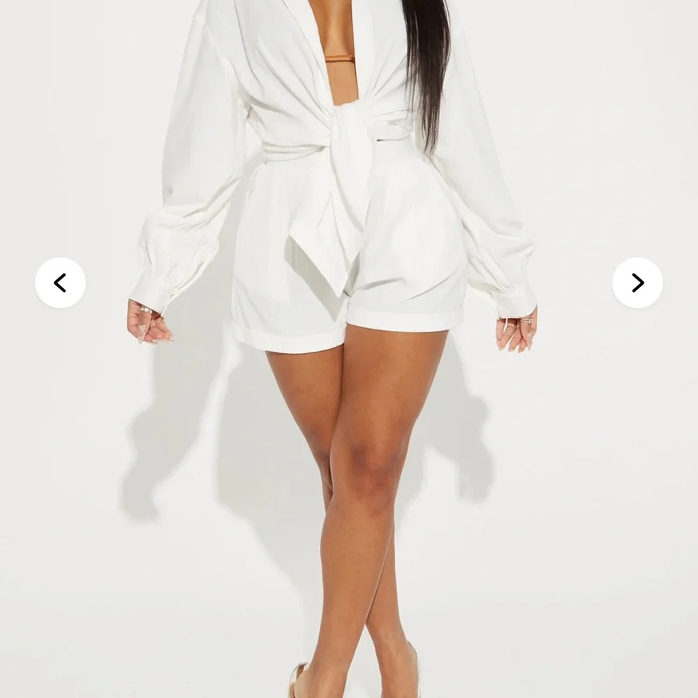 Fashion Nova White High Waist Shorts - Picture 4 of 7